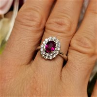 Anello Dal Maso Gioielli Donna in Oro bianco Rubino 0.90 Ct RCA3226RU-01 - RCA3226RU-01